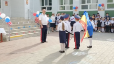 Посвящение в казаки в Новоцимлянской школе