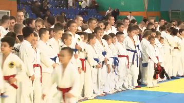 В спорткомплексе Олимп проходили соревнования среди детей по рукопашному бою